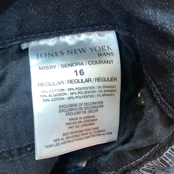 Jones New York Lexington Slimming Straight Size 16 Jeans - Picture 6 of 6